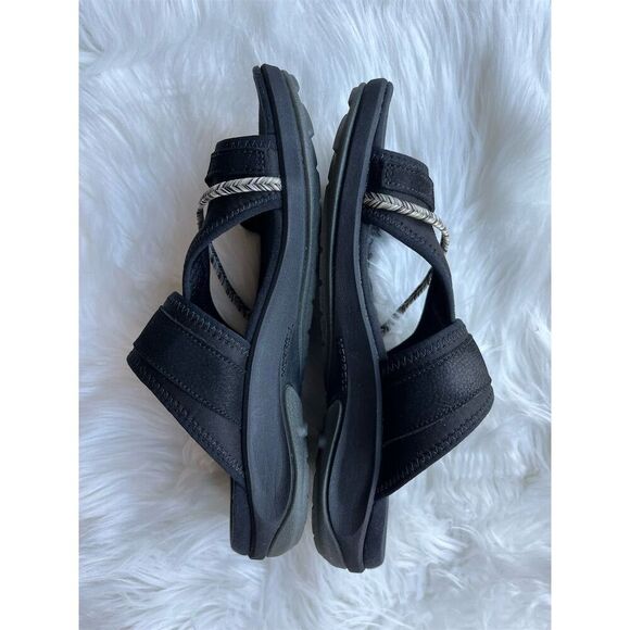 🆕 Merrell Women's Terran 4 Post Slide Sandals Black Size 8 Casual Summer - Picture 4 of 9